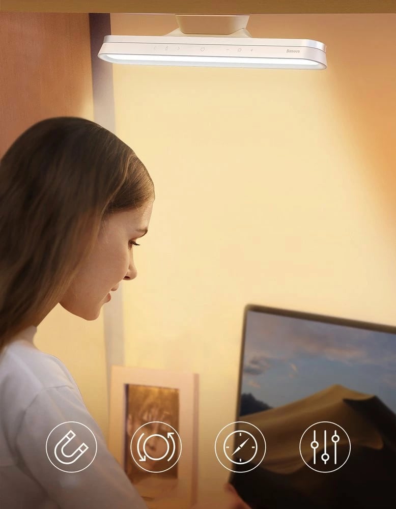 Llambë LED me magnet Baseus DGXC-02, e bardhë