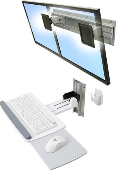 Mbajtëse muri tastiere Ergotron Neoflex, e bardhë Mbajtëse muri tastiere Ergotron Neoflex, e bardhë