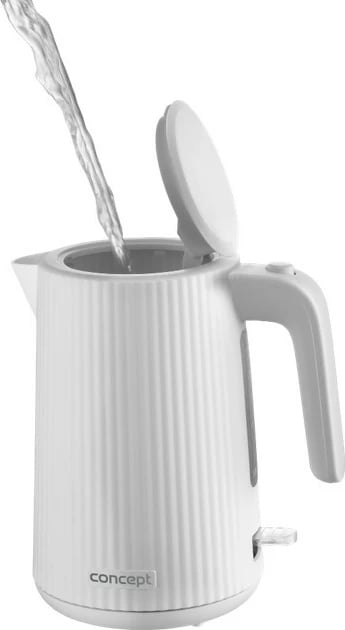 çajnik elektrik, Concept, RK2390, 1.7 L, 2200 W, plastikë, i bardhë