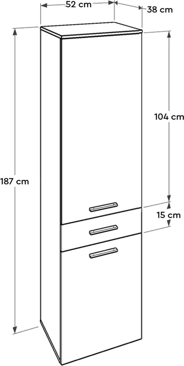Dollap multifunksional, ngjyrë e bardhë, Hanah Home, Adr-621-Pp-1