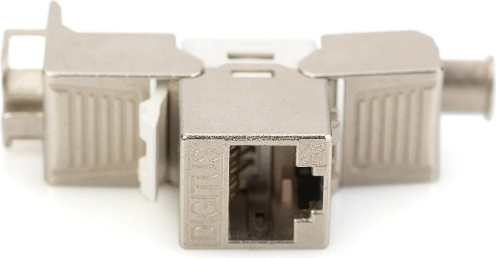 Keystone Jack Digitus Cat6a RJ45, i mbrojtur, metalik