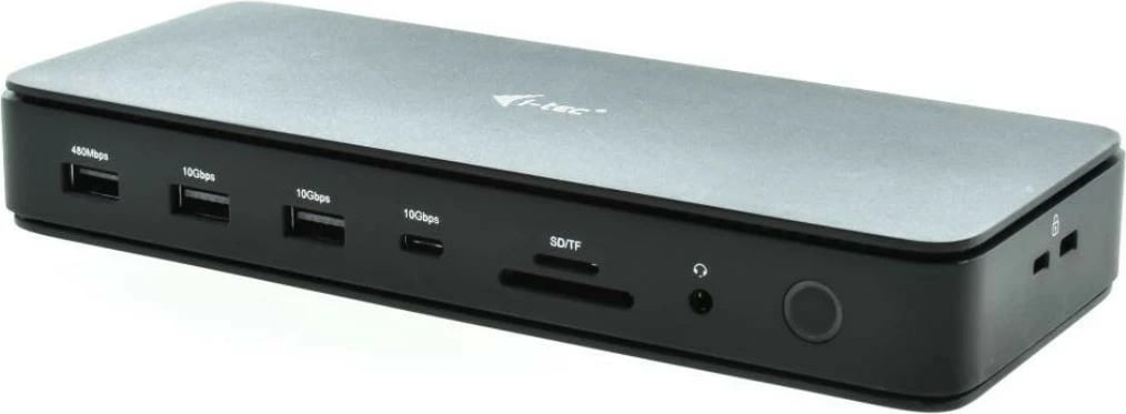 Kasë dokimi i-tec Thunderbolt4 TB4DUALDPDOCKPDPRO, 7x USB, 2x Display, 2.5GLAN, 92W, e zezë