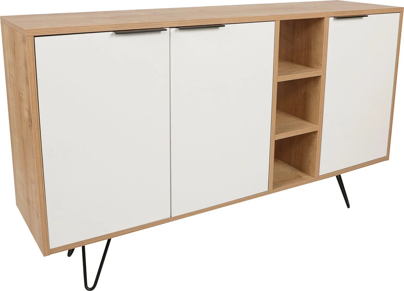 Konsol Skye Decor, Clara, ngjyrë lisi dhe e bardhë