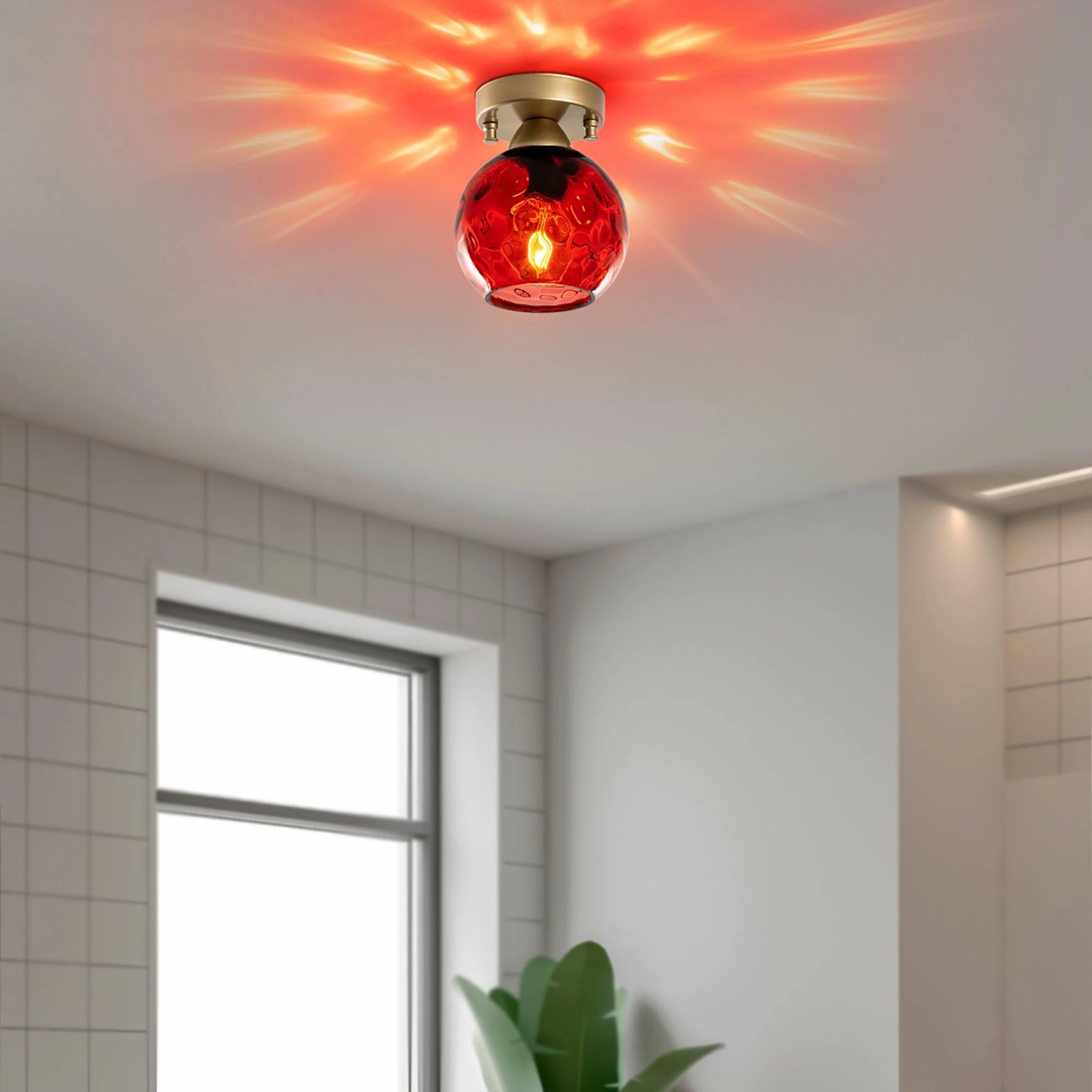 Llambë tavani Opviq, Benek - 15 - 14381, e kuqe dhe e zezë