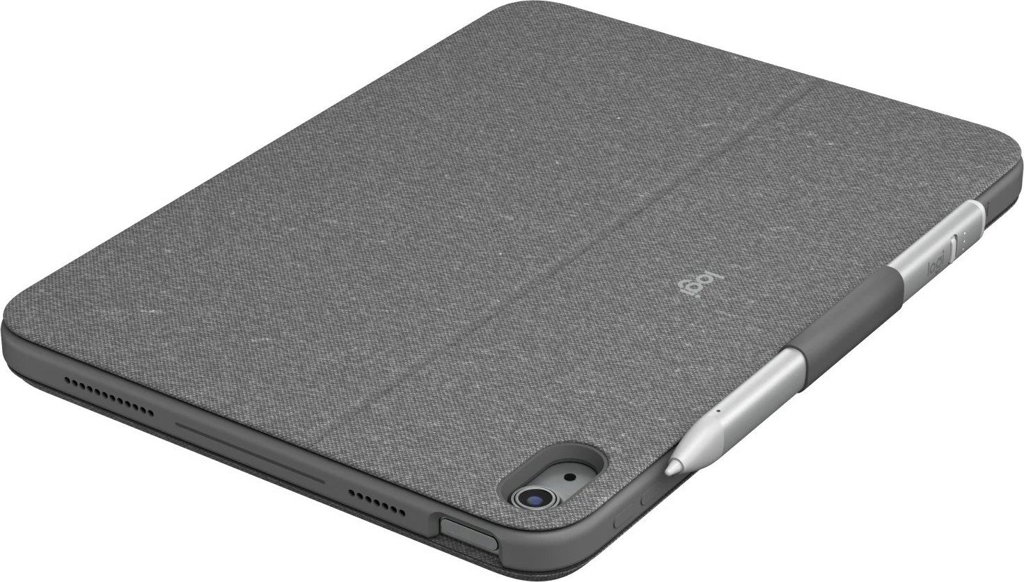 Mbështjellës me tastierë Logitech Combo Touch, QWERTZ, Gjermanisht, Touchpad, Gri