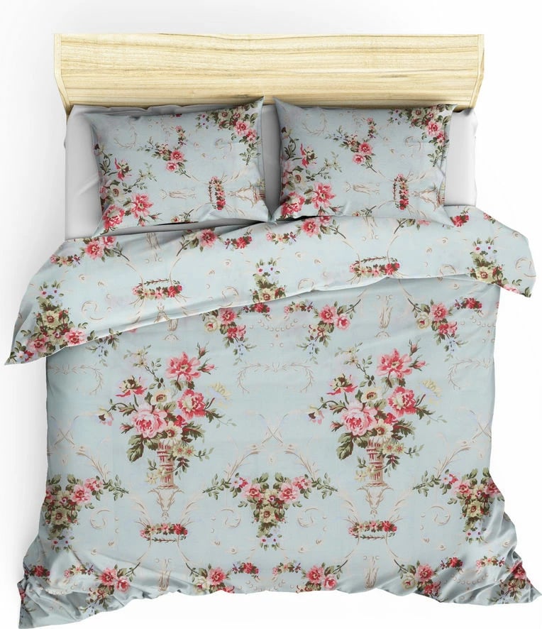 Set mbulesë për jorgan dopio, L'essentiel, ngjyrë mente, Alanur Set mbulesë për jorgan dopio, L'essentiel, ngjyrë mente, Alanur