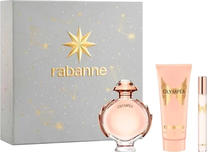 Set Eau de Parfum për femra Paco Rabanne Olympea, 80ml + 10ml + balsam trupi 100ml
