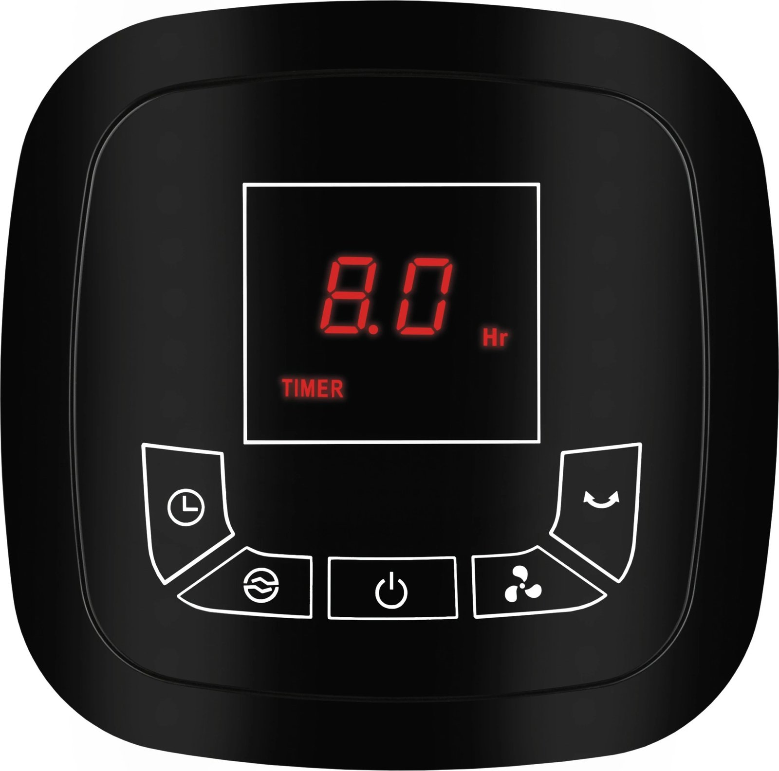 Ventilator kullë UNOLD Edel, LED display, 3 shpejtësi, timer 8 orë, i zi/çelik