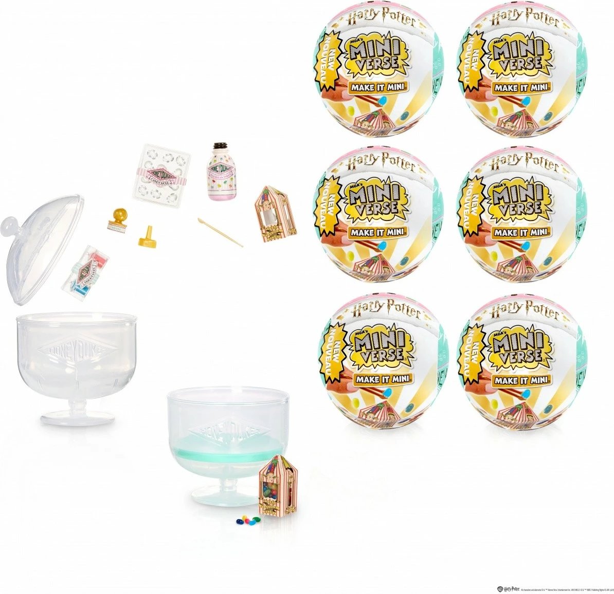 Figurinë koleksionuese MGA Miniverse Make It Mini Harry Potter Honeydukes, set, plastikë Figurinë koleksionuese MGA Miniverse Make It Mini Harry Potter Honeydukes, set, plastikë