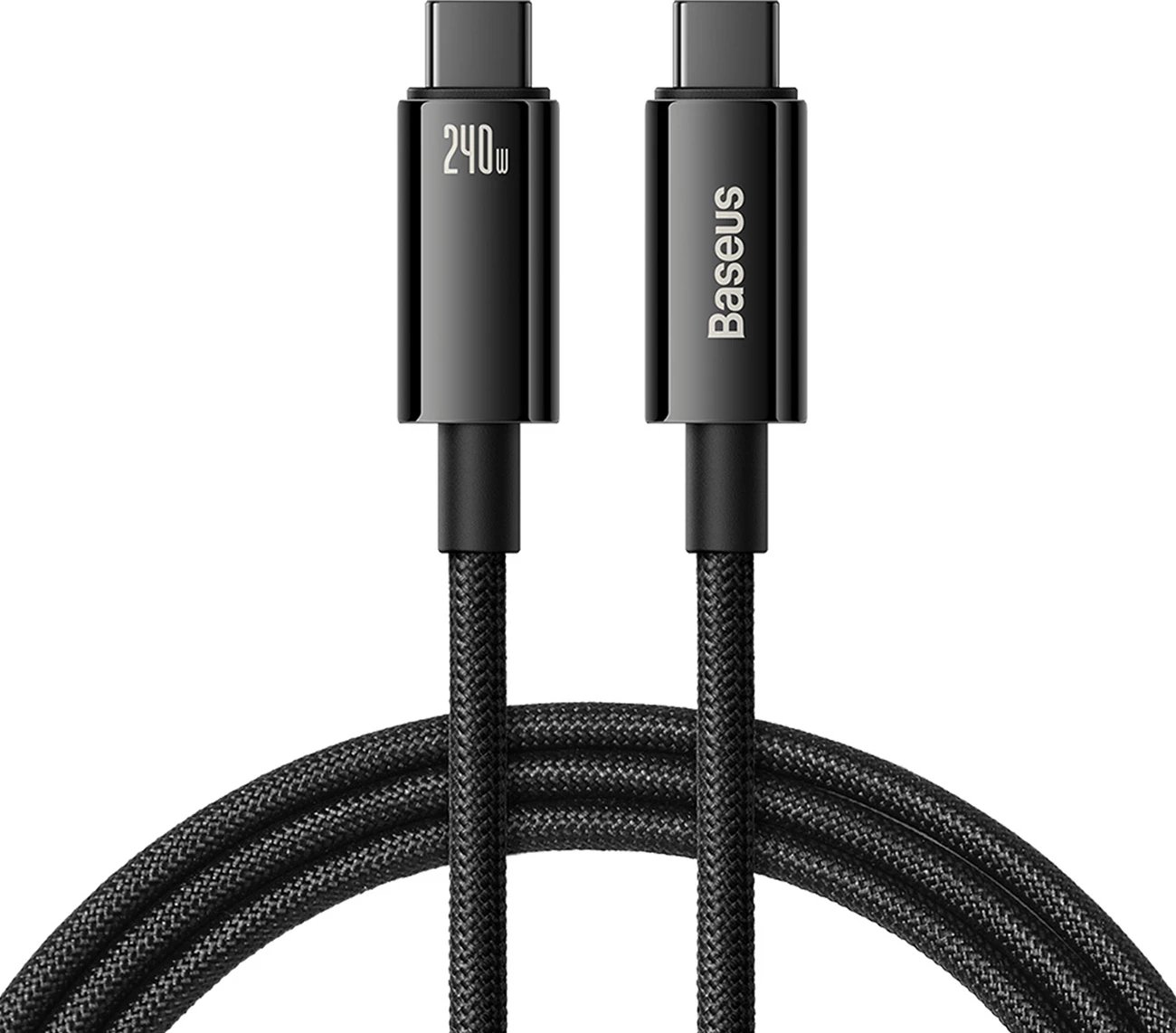 Kabllo USB-C në USB-C Baseus CAWJ040101, 2m, 240W, e zezë Kabllo USB-C në USB-C Baseus CAWJ040101, 2m, 240W, e zezë