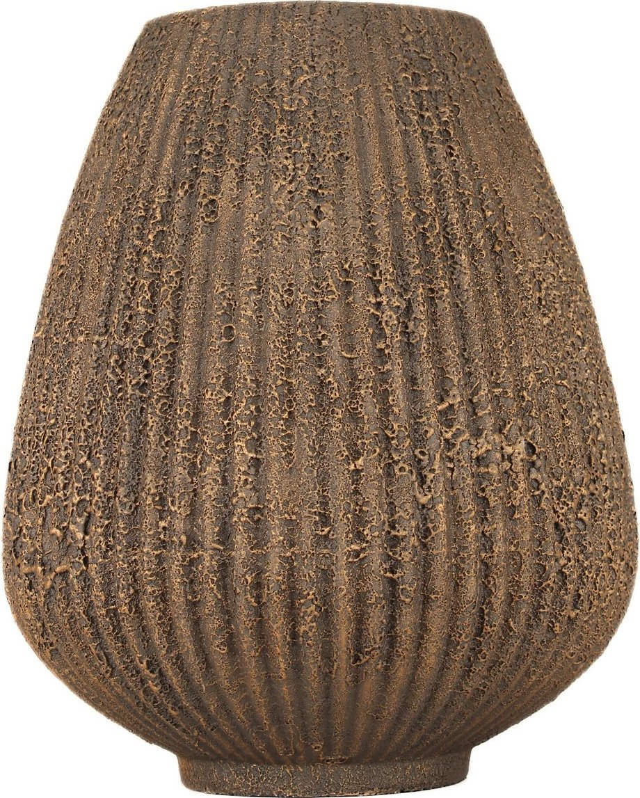 Vazo dekorative prej qeramike, ngjyrë kafe, Evila Originals BK019, 18x20cm