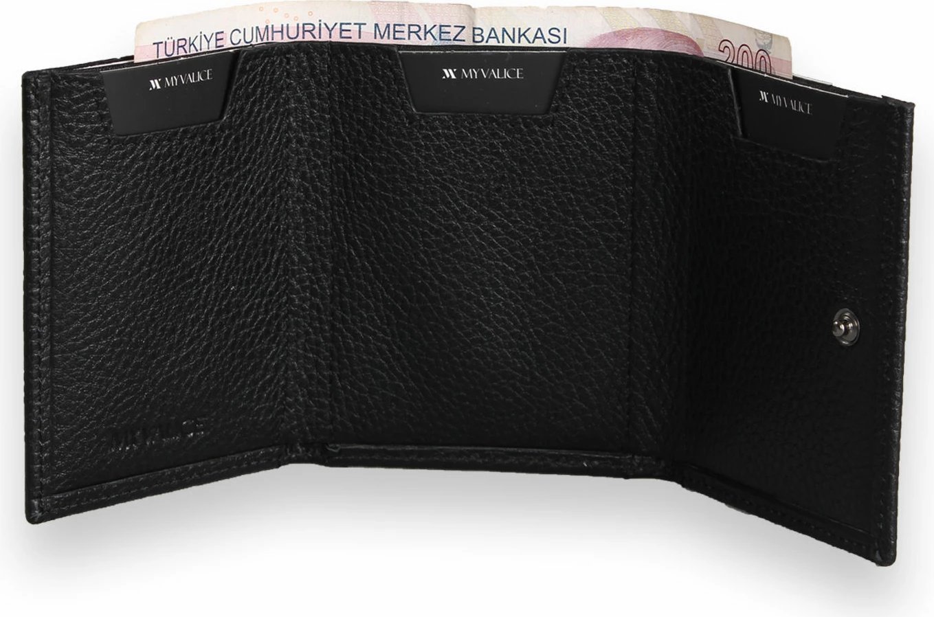 Portofol prej lëkure, ngjyrë e zezë, Zoozie Bags, 4465