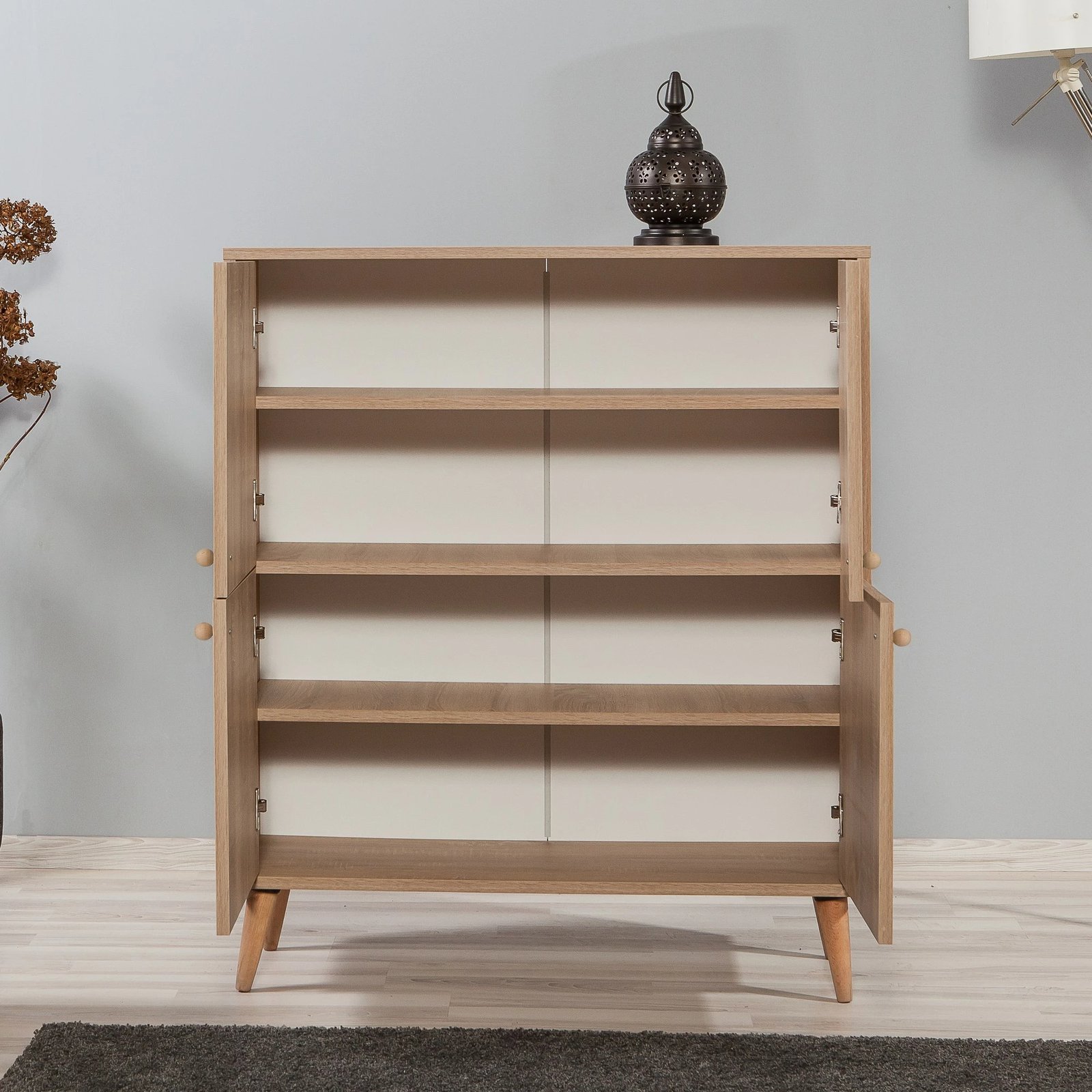 Dollap multifunksional Hanah Home, Multilux - 734, ngjyrë lisi Sonoma