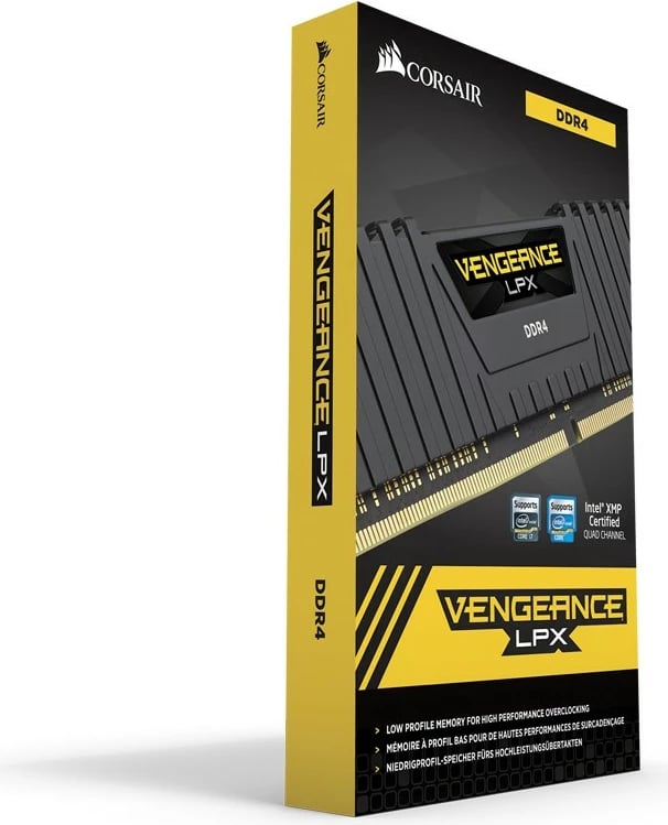 RAM memorje Corsair Vengeance LPX 16GB 3000MHz DDR4 CL16, e zezë