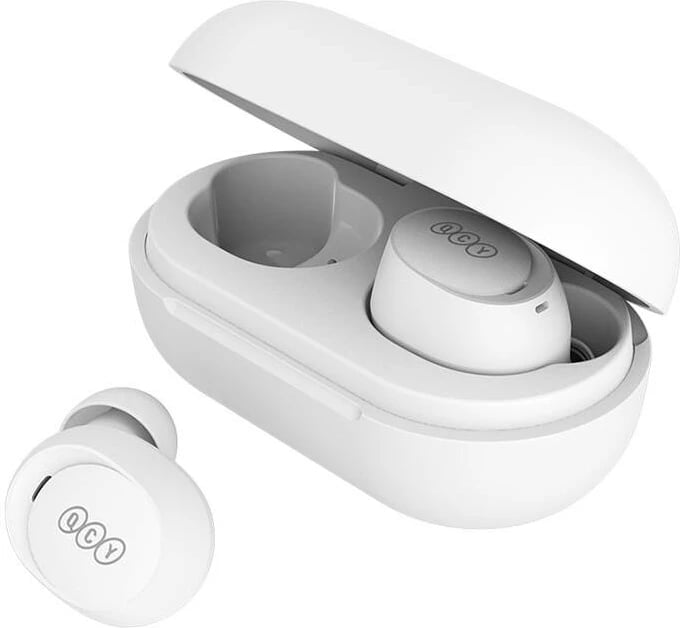 Kufje TWS QCY T27, Bluetooth 5.3, ANC, IPX4, të bardha