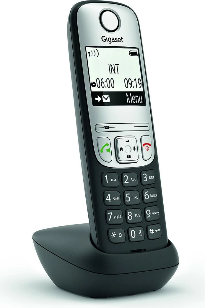 Telefon pa kabllo Gigaset A690HX, i zi/argjendtë, handset shtesë me karikues