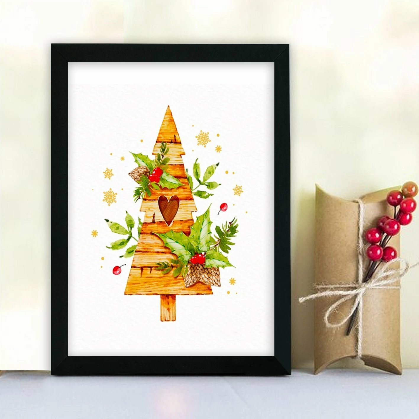 Pikturë dekorative me kornizë, MDF, Wallity, SC035