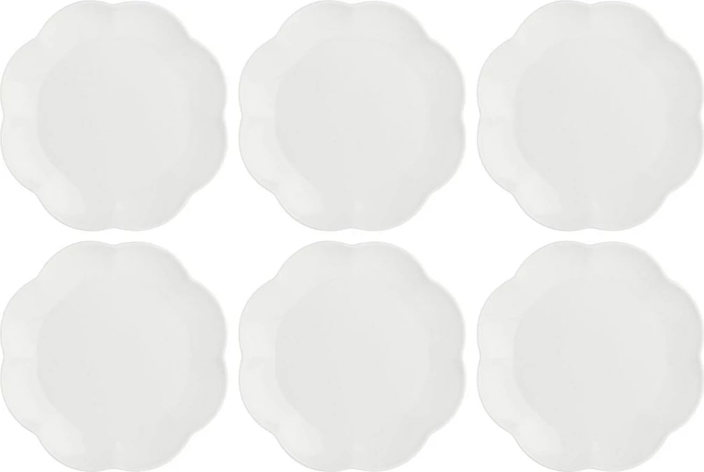 Set pjatash për ëmbëlsira LA PORCELLANA BIANCA Villadeifiori, 19 cm, të bardha