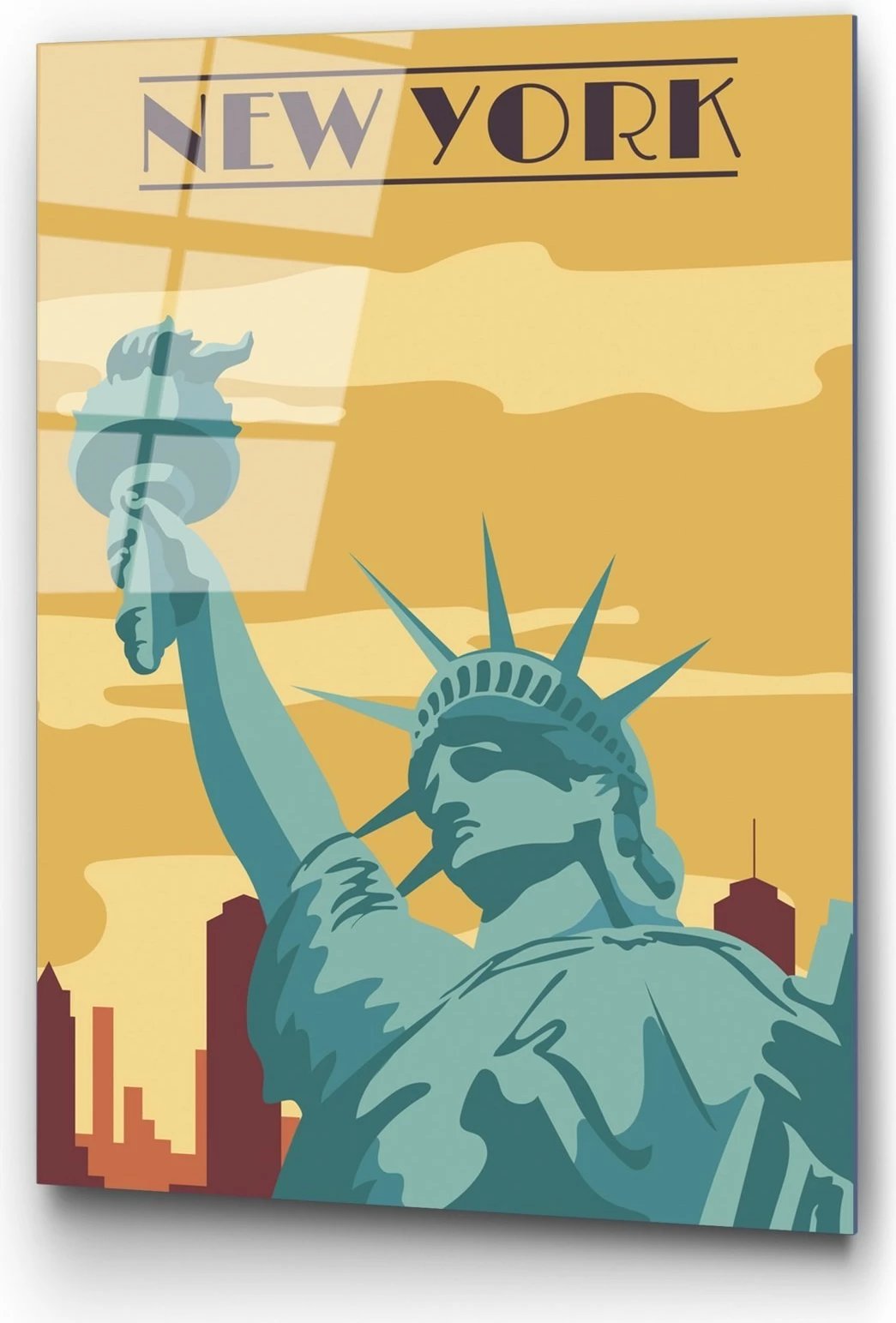 Pikturë dekorative prej xhami të temperuar, Wallity UV-1027, 30x45cm