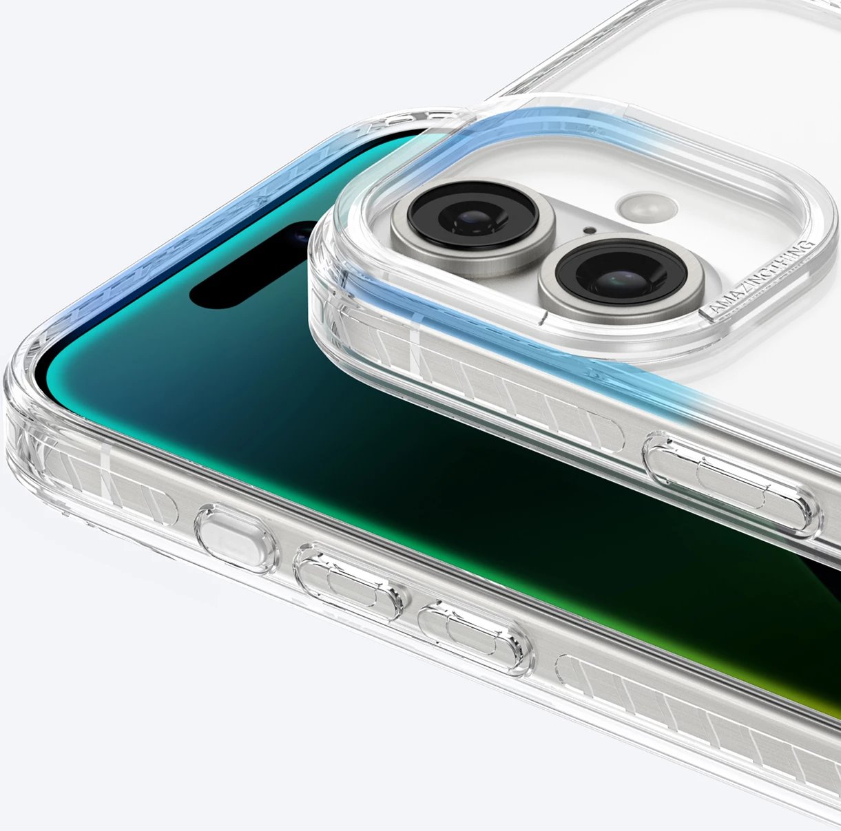 Mbështjellës AmazingThing Titan Pro Mag me unazë magnetike për iPhone 16 Plus, Transparent