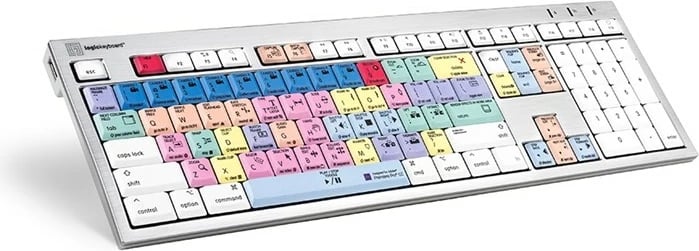 Tastierë LogicKeyboard Adobe Premiere Pro CC ALBA FR për Mac, shumëngjyrëshe
