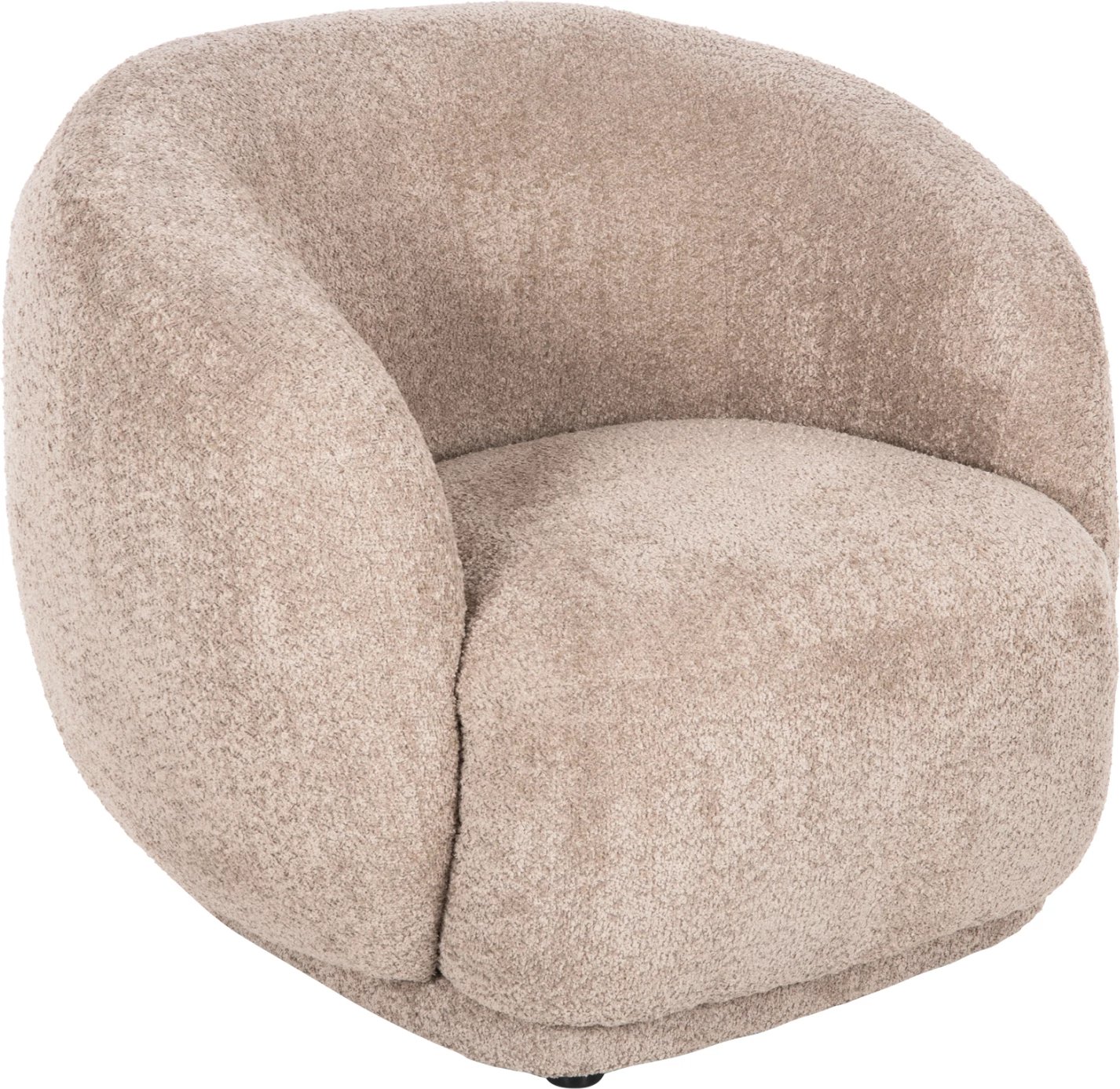 Fotelje KARPEN FH9600.08, pëlhurë boucle bezhë, 93x87x78H cm.