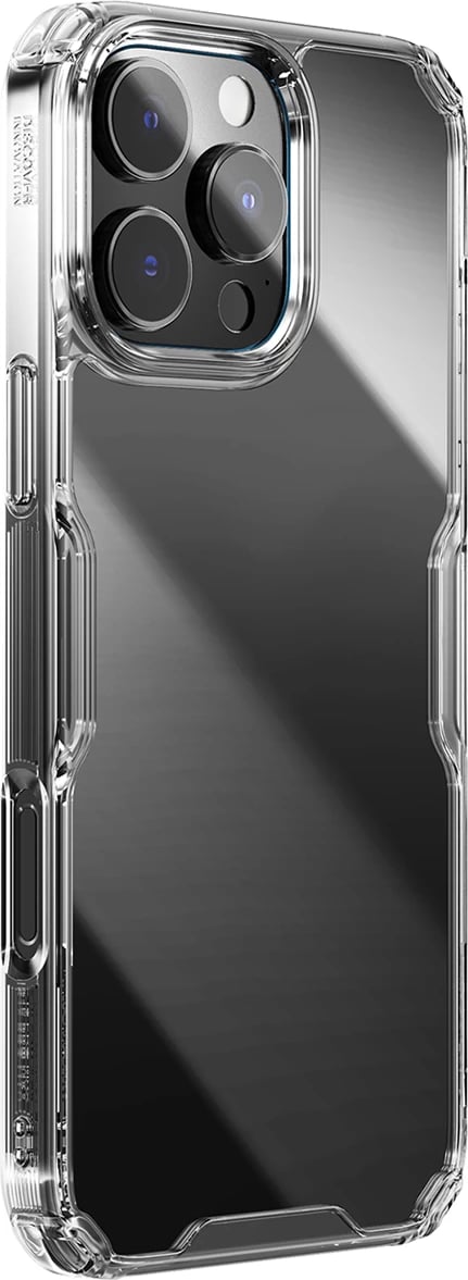 Mbështjellës Nillkin Nature Pro për iPhone 16 Pro, transparent dhe bardhë