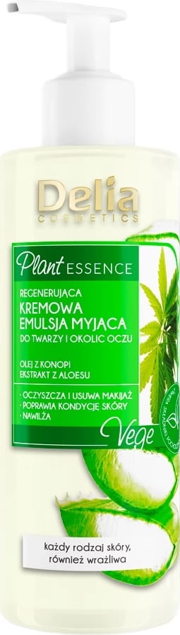 Emulsion pastruese për fytyrë dhe sy Delia Plant Essence Regenerating, për femra, 200ml
