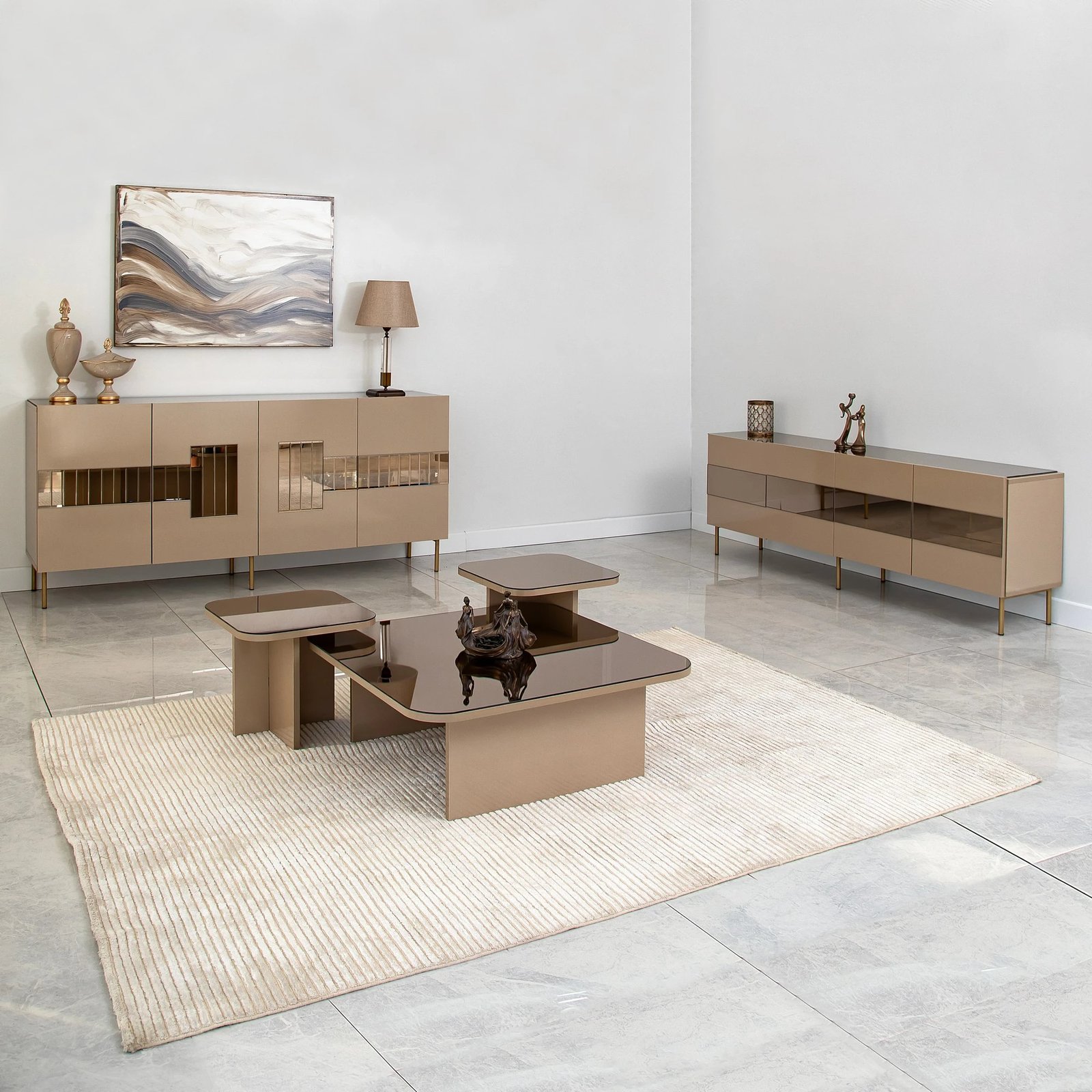 Konsol Skye Decor, Paris, bronz dhe ar