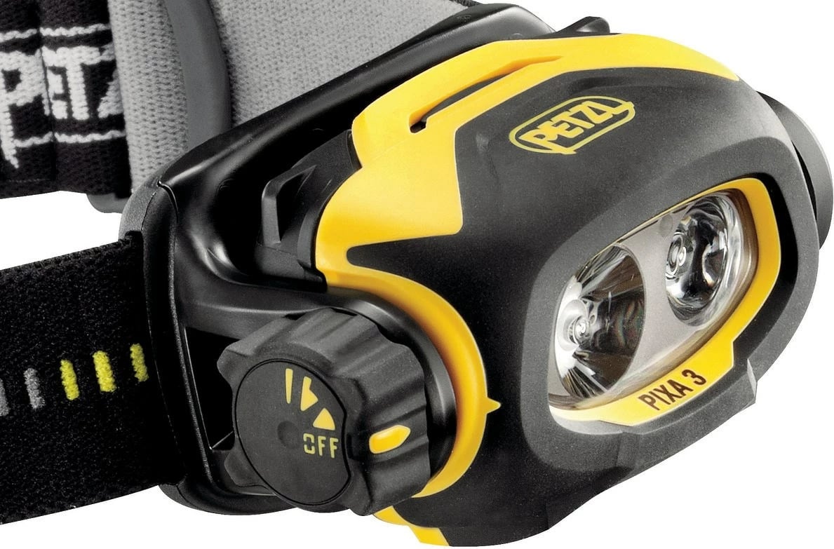 Dritë koke Petzl Pixa 3, E zezë, E verdhë