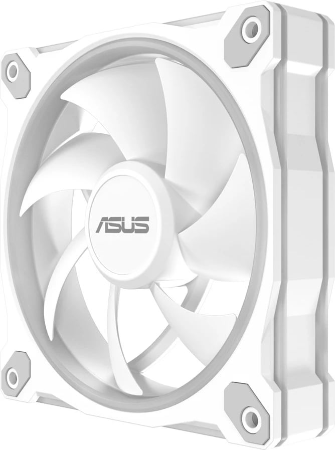 Set ventilatorë ASUS Prime MR120 Fan ARGB, 12 cm, për kasë, Bardhë, 3 copë