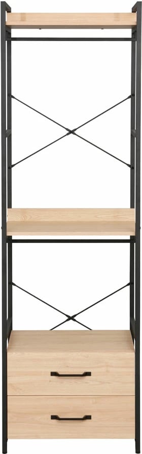 Dollap Xenia, natyral e zi, 60x40x200