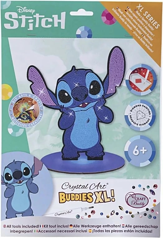 Set mozaik me kristale Epee Crystal Art Buddies XL Stitch, plastikë, blu, për fëmijë