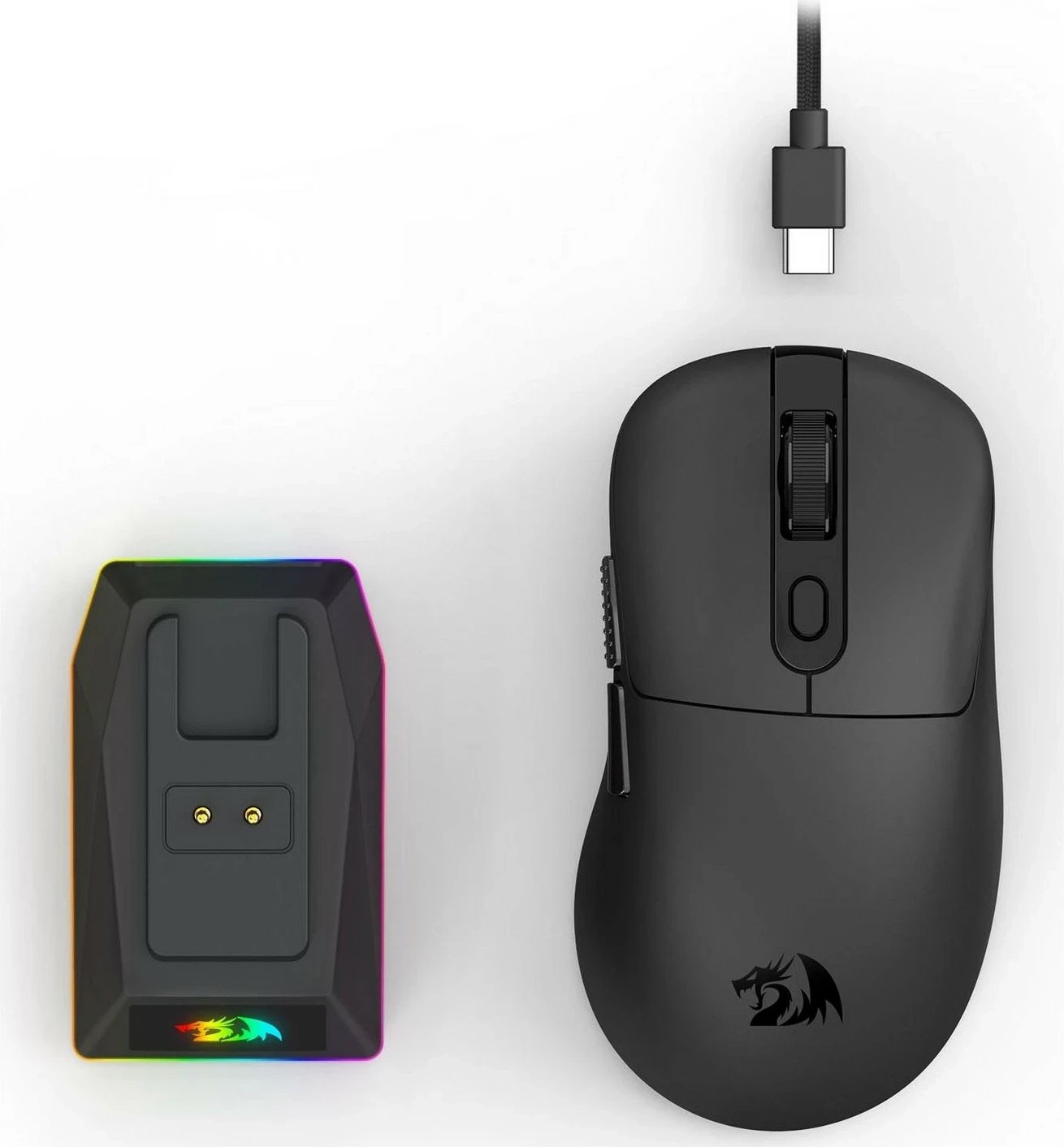 Maus Redragon EBONY, RGB, wireless/wired, 24000 DPI, i zi