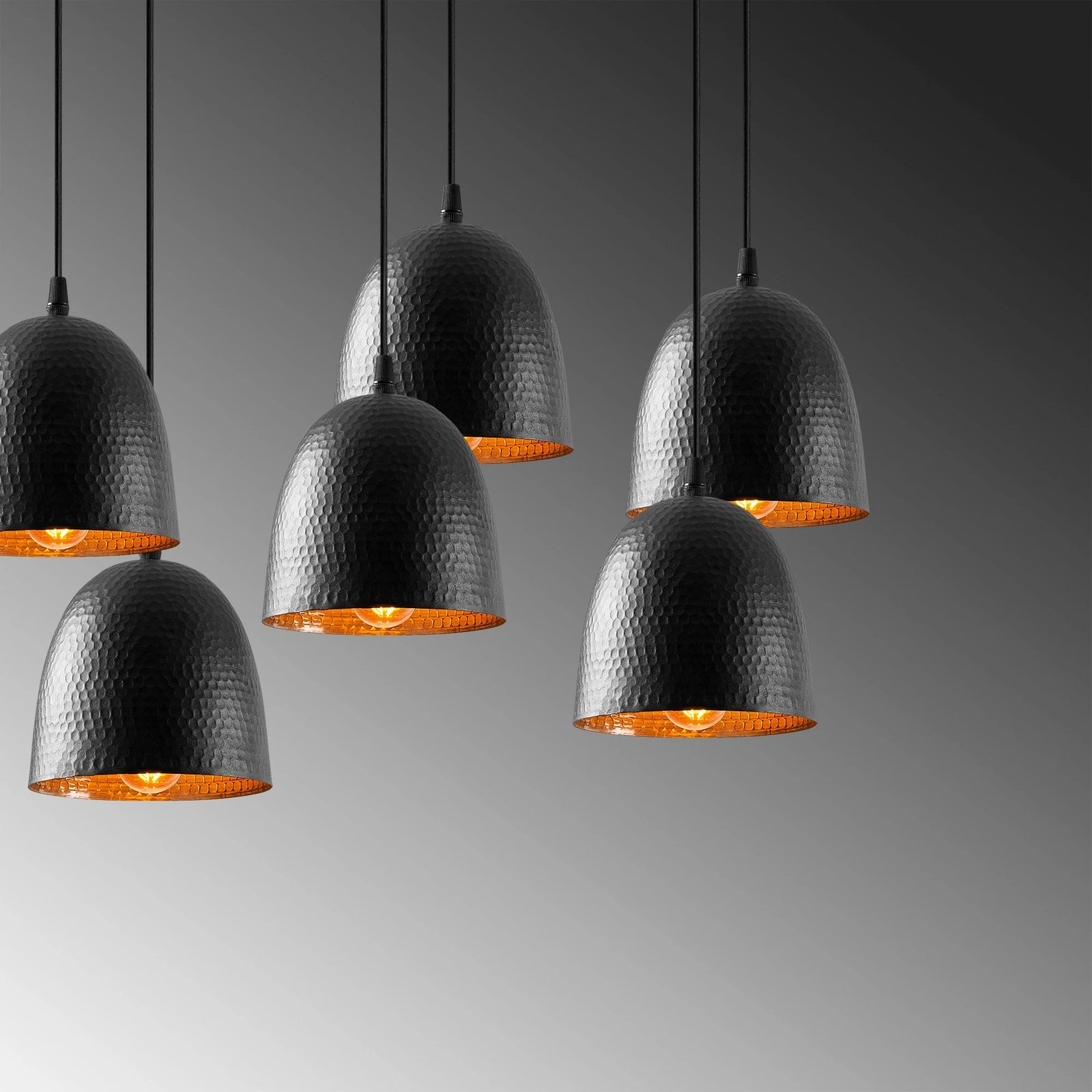 Llambë tavani Opviq Tattoo - 6181, e zezë, 85x35cm