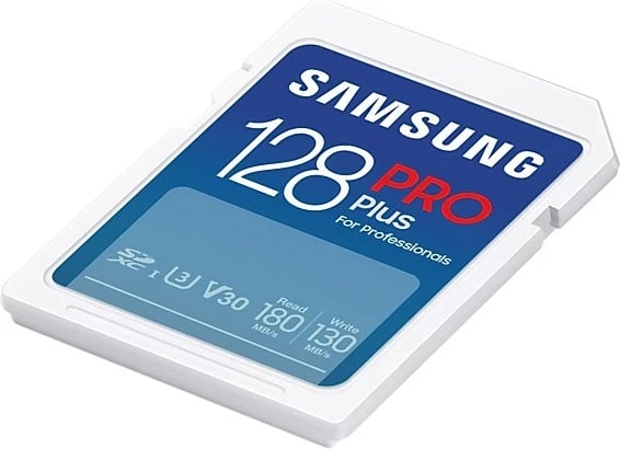 Kartelë memorie Samsung PRO Plus 128GB SDXC, UHS-I, 180MB/s, e bardhë
