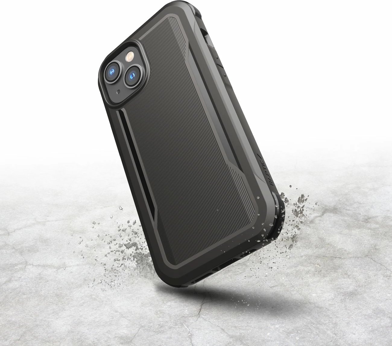 Mbështjellës Raptic X-Doria Fort Case për iPhone 14 me MagSafe, i zi