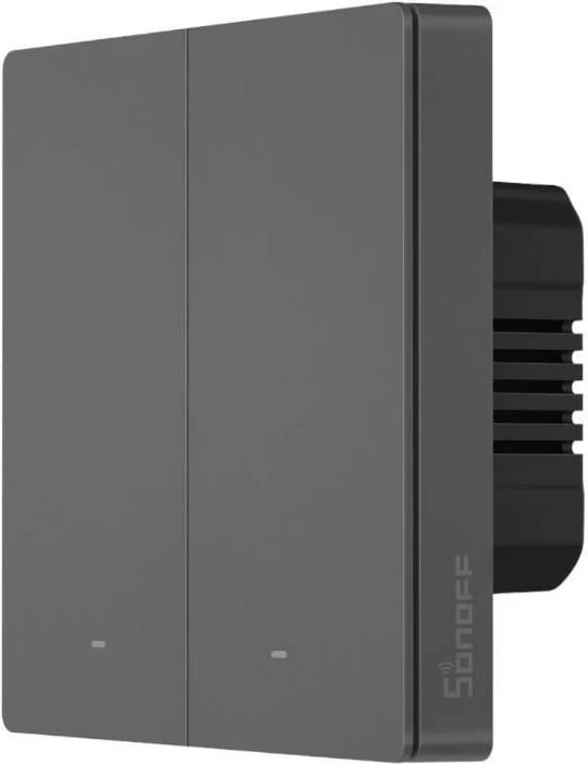 Switch Sonoff M5 2C, WiFi, 2-kanalësh, ngjyrë gri