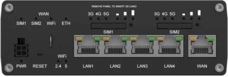 Router TELTONIKA RUTM52, Dual 5G, 2x SIM, 5x Gigabit LAN, eSIM, i zi