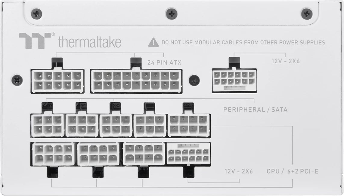Furnizues energjie Thermaltake Toughpower GT Snow 1200W, ATX 3.1, 80 Plus Gold, i bardhë