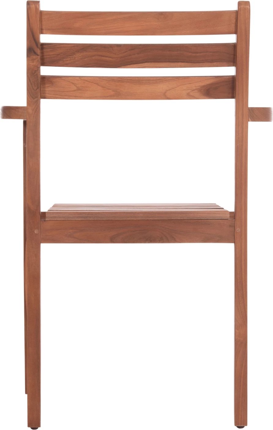 Karrige me krahë KEMPO, dru tik natyral, 58x58.5x88cm