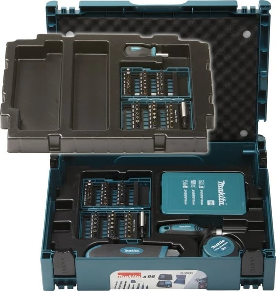 Set bitash Makita B-49725, 96 copë, blu