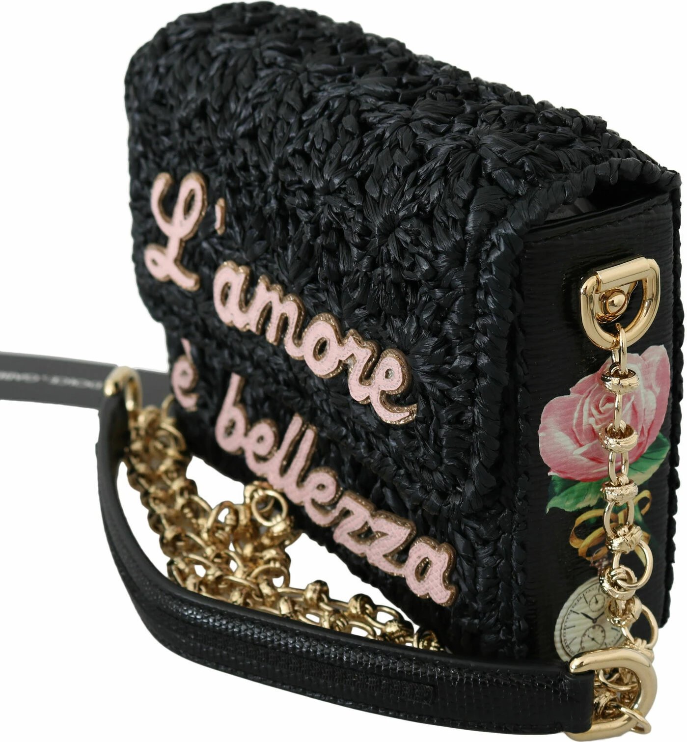 Çantë krahu për femra Dolce & Gabbana, e zezë