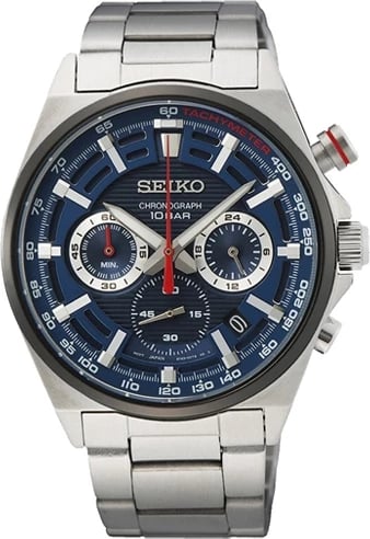 Orë dore për meshkuj SEIKO SSB407P1, e kaltër
