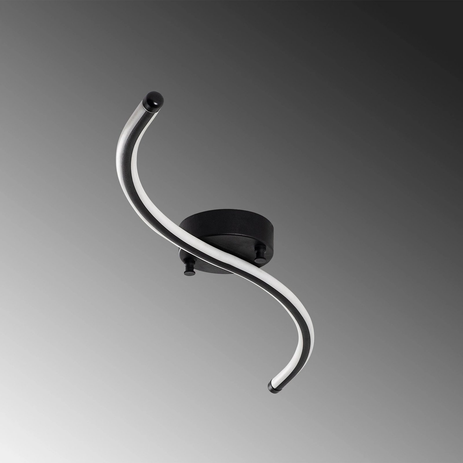 Llambë tavani Opviq, model Yılan, e zezë, 67x5x10 cm