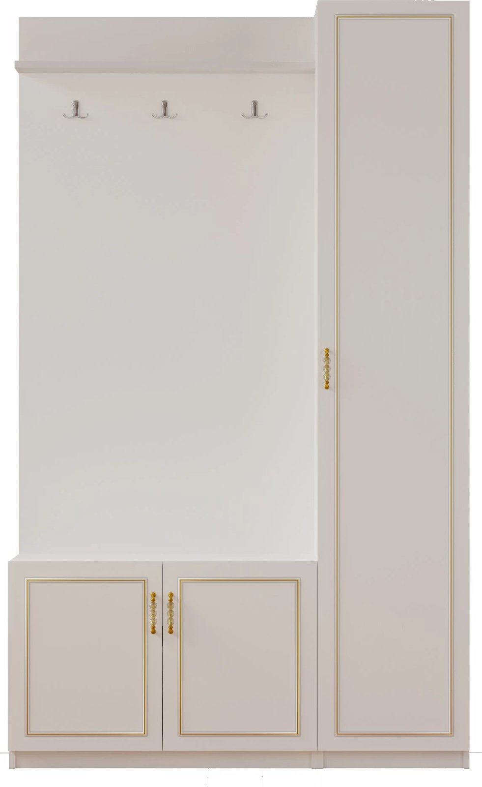 Stendë korridori Skye Decor, ngjyrë e bardhë mat, RB-092