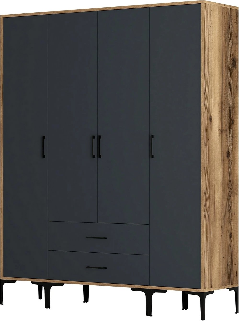 Dollap Hanah Home, Kumsal STS, ngjyrë arre dhe antracit