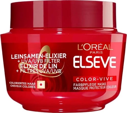 Maskë për flokë  Elseve Color Vive, 300 ml
