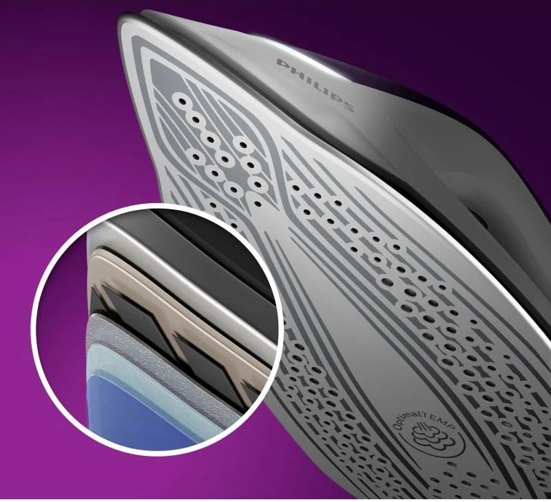 Hekur me stacion avulli, Philips PerfectCare 8000 PSG8050/30 SteamGlide, lila