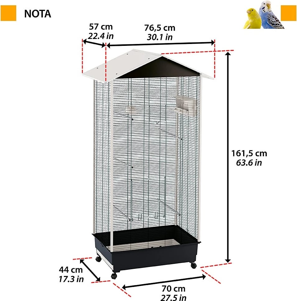 Kafaz për zogj Ferplast Nota, 161.5 cm
